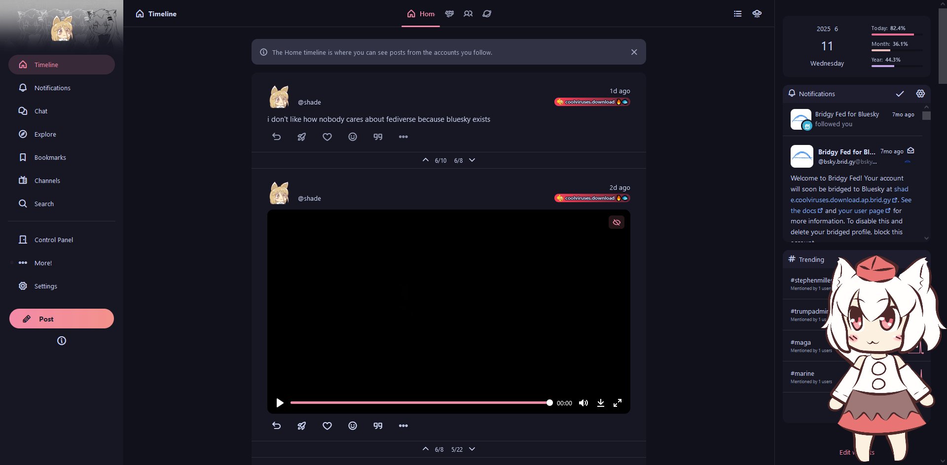 Posted media
